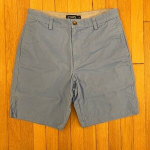 Chaps Men's Light Blue Flat Front Shorts